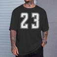 背番号 23 チーム短大スポーツ背番号付きユニフォーム Tシャツ 彼への贈り物