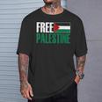 自由パレスチナ、ヘルプパレスチナ、パレスチナの旗 パレスチナ Tシャツ 彼への贈り物