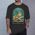 蔵王キツネ村 日本 – ヴィンテージ雪に覆われたキツネアート Tシャツ 彼への贈り物