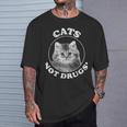 薬物ではなく猫 Tシャツ 彼への贈り物