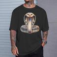 蛇 蛇 コブラ×キングコブラ 蛇 Tシャツ 彼への贈り物
