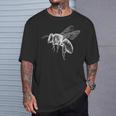 蜂 動物 モチーフ アート 蜂 Tシャツ 彼への贈り物