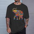 象の鼻 動物 アフリカ サファリ 大自然 甘い象 Tシャツ 彼への贈り物