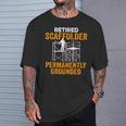 退職した足場用足場ビルダー Tシャツ 彼への贈り物