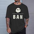 面白い 「Ban」おもしろギャグ-ジョーク 漢字 ばん 文字入り Tシャツ 彼への贈り物