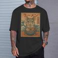 面白い かわいい ラーメン 和麺 チンチラ 食べる ラーメン 長袖tシャツ Tシャツ 彼への贈り物