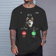 面白いtシャツ シベリアンハスキー 着信 犬 イヌ メンズ グッズ かわいい おもしろ 面白い 服 ネタ Tシャツ 彼への贈り物