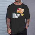 面白い寿司シャツ 日本の刺身 ビール冷蔵庫 Tシャツ 彼への贈り物