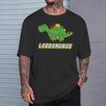 面白い恐竜 レゴサウルス レゴ ザウルス 恐竜 長袖tシャツ Tシャツ 彼への贈り物