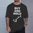 面白い暗号投資家株式トレーダー投資家の購入と保有 Tシャツ 彼への贈り物