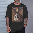 面白い柔術 脚をロックすると白いベルトが叫ぶ Tシャツ 彼への贈り物