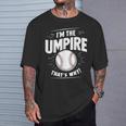 面白い野球審判シャツ メンズ I Am The Umpire Tシャツ 彼への贈り物