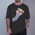 面白い顔のダチョウの鳥 アフリカ Tシャツ 彼への贈り物