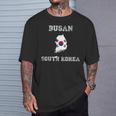 韓国 アンティーク調 旗 釜山 プライド Tシャツ 彼への贈り物