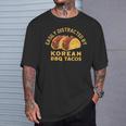 韓国bbqタコスレトロタコス愛好家に簡単に気を取られます Tシャツ 彼への贈り物
