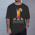 鮮やかなテキーラの日の出ドリンクイラスト Tシャツ 彼への贈り物