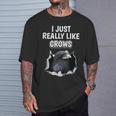 鳥の名言 カラスのような服 カラス Tシャツ 彼への贈り物