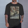 龍と波 歌川国吉 日本の浮世絵 クール Tシャツ 彼への贈り物