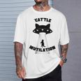 'Cat'tle Mutilation キャットルミューティレーション キャトルミューティレーション 猫 Ufo 宇宙 Tシャツ 彼への贈り物