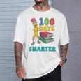 100 Days Smarter Teacher Student Books 100th Day Of School For Men Women Kids T-Shirt Gifts for Him