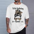 50歳の誕生日 クイーン Happy 50歳 散らかったパンヒョウ Tシャツ 彼への贈り物