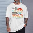 60歳の誕生日 1963年5月から伝説の60歳の誕生日 Tシャツ 彼への贈り物