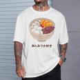 Apanese あんみつ デザート かわいい カワイイ 伝統 甘い Tシャツ 彼への贈り物
