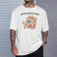 BOOKTROVERT Cute Cat With Tea Cozy Sweater And Book T-Shirt Gifts for Him