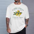 Capri Italia レモン 旅行 カンパニア ティレニア海 イタリア Tシャツ 彼への贈り物