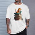 Cute Cat Lovers Book Lovers For Women And Men T-Shirt Gifts for Him Cute Cat Lovers Book Lovers For Women And Men T-Shirt Gifts for Him