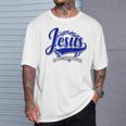Diseño Religioso Cristiano Español Con Mensaje De Jesús Camiseta unisex Regalos para él
