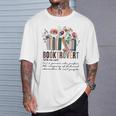 Floral Booktrovert Wildflowers Bookworm Reading Book Lovers T-Shirt Gifts for Him