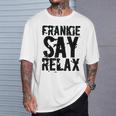 Frankieay Relax 太字フォントシャツ Tシャツ 彼への贈り物