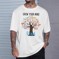 Grow Your Mind Read Reading Tree Books Librarian Teacher For Men Women Girls Kids T-Shirt Gifts for Him