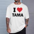 I Heart Tama Japan Love 日本土産 Tシャツ 彼への贈り物