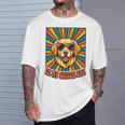 In My Golden Era レトロレトリバー ドッグサングラス グラフィックtシャツ 長袖tシャツ Tシャツ 彼への贈り物