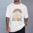 Take A Look It's In A Book Retro Reading Advocate Distressed T-Shirt Gifts for Him