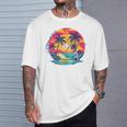 Los Angeles California、サーフィンサーフボードレトロ Tシャツ 彼への贈り物