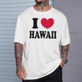 I Love Hawaii ハワイが大好き Tシャツ 彼への贈り物