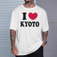 I Love Kyoto 京都大好き Tシャツ 彼への贈り物