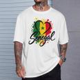 I Loveenegal 休暇 旅行 旗 お土産 ハート ツーリスト Tシャツ 彼への贈り物