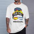 Moño Desordenado Con Bandera De España Argentina Camiseta unisex Regalos para él