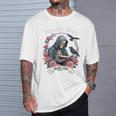 Morally Grey Book Club Gothic Skeleton And Raven Vintage Premium Tri-Blend T-Shirt Gifts for Him