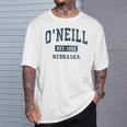 O'neill ネブラスカneビンテージアスレチックスポーツデザイン Tシャツ 彼への贈り物