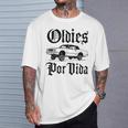 Oldies Porida ヴィンテージ ローライダー 車 メキシカン チカーノ チョロ 長袖tシャツ Tシャツ 彼への贈り物