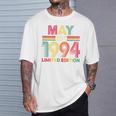 On Back レトロ 5月 Est 1994 誕生日 32歳 32歳 Tシャツ 彼への贈り物
