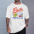 Pasta Princess Retro Italian Noodle Foodie Lover T-Shirt Gifts for Him
