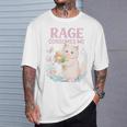 Rage Consumes Me キュート 怒っている猫 面白い 皮肉なミーム Tシャツ 彼への贈り物