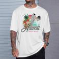 Sunset Beach Hawaii、サーフィンサーフボードレトロ、バックプリント 長袖tシャツ Tシャツ 彼への贈り物