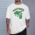 かわいいワニのクロコダイルグラフィックジャングルtシャツtシャツ Tシャツ 彼への贈り物